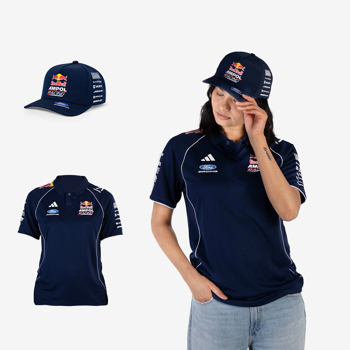 Womens RBAR Team Polo + Locked Down Cap Bundle