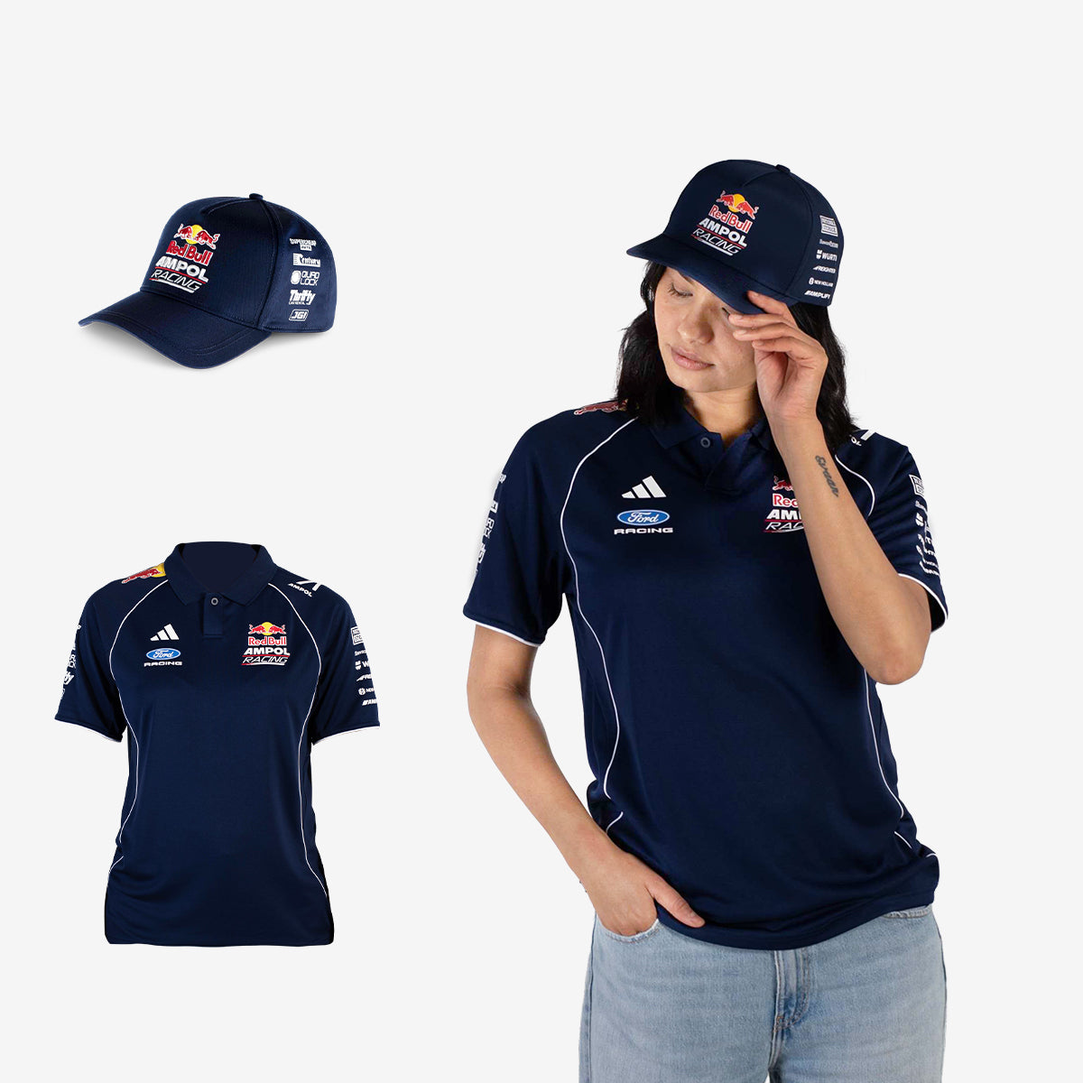 Womens RBAR Team Polo + Embroidery Cap Bundle