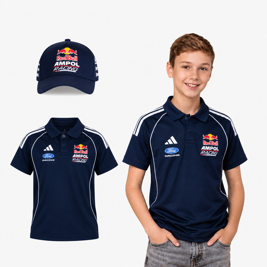 Youth RBAR Fan Polo + Small Team Embroidery Cap