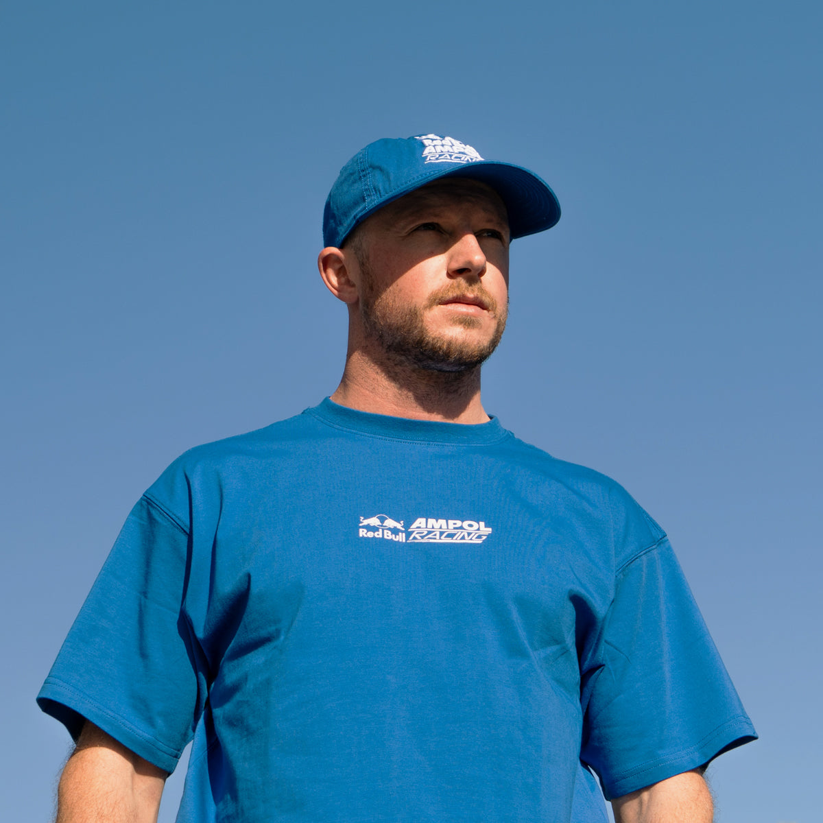 Casual Dad Cap in racing blue