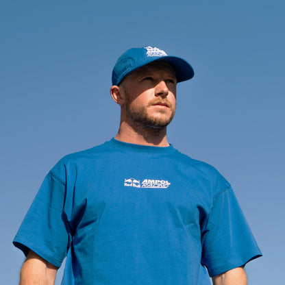 Casual Dad Cap in racing blue