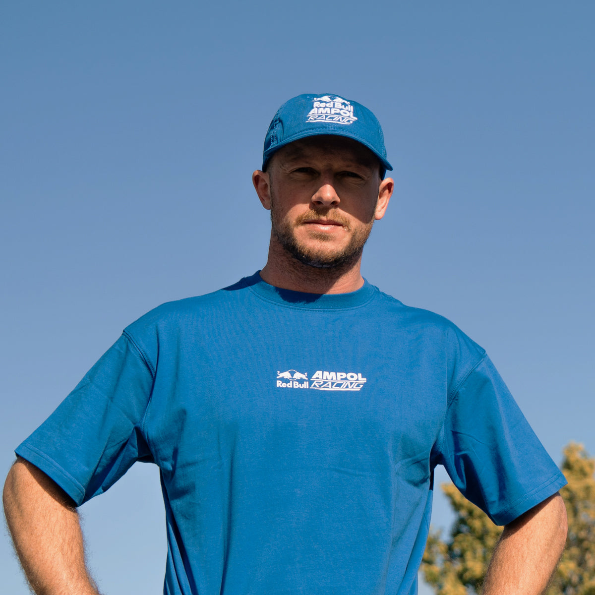 Casual Dad Cap in racing blue