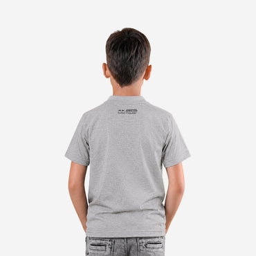 Junior livery graphic t-shirt in grey marle