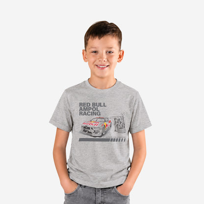 Junior livery graphic t-shirt in grey marle