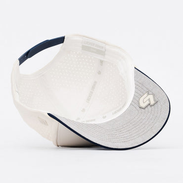 RBAR x Locked Down Limited Edition Cream and Blue Snapback