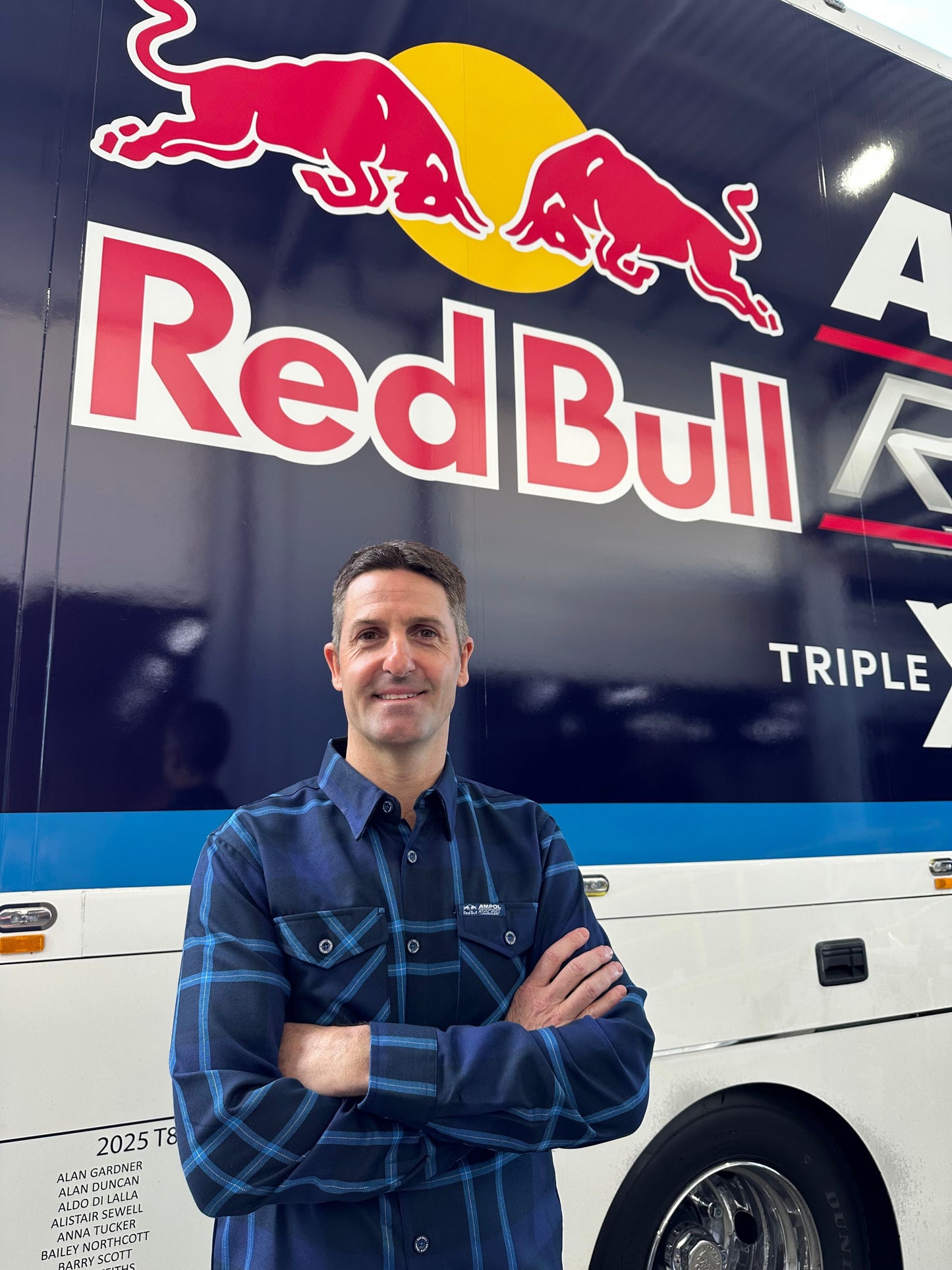 Red Bull Ampol Racing Team Flannel Shirt Men's