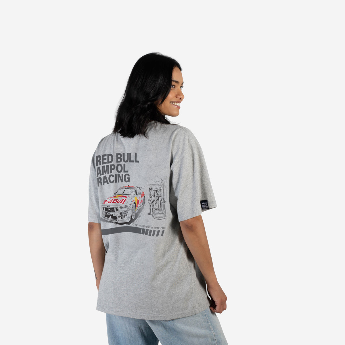 Weekday lifestyle t-shirt in grey marle