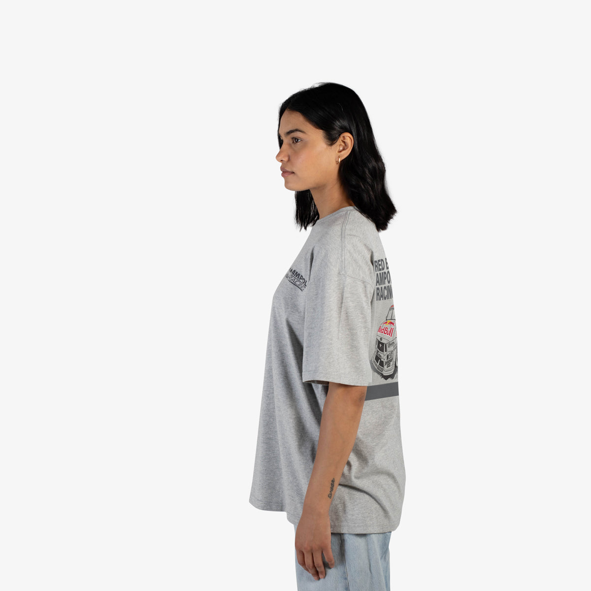 Weekday lifestyle t-shirt in grey marle