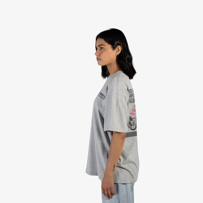 Weekday lifestyle t-shirt in grey marle