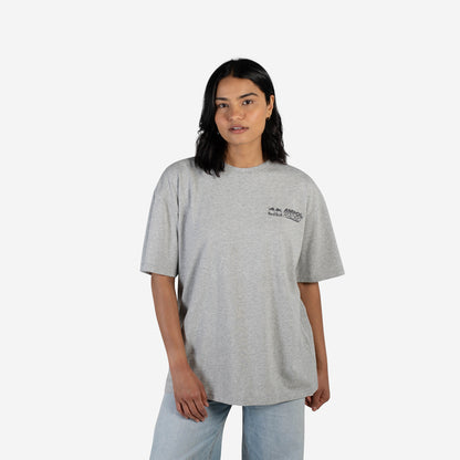 Weekday lifestyle t-shirt in grey marle