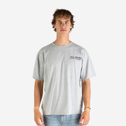 Weekday lifestyle t-shirt in racing marle