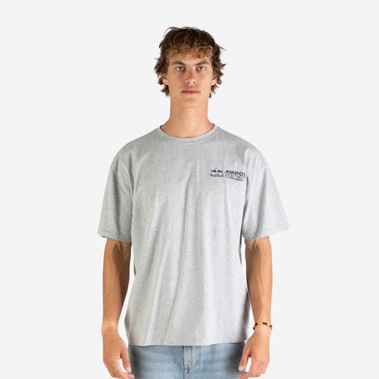 Weekday lifestyle t-shirt in racing marle