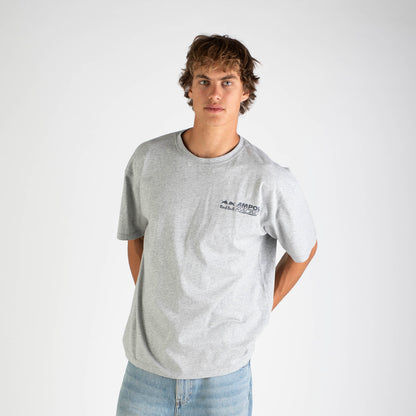 Weekday lifestyle t-shirt in racing marle