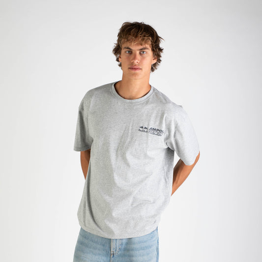 Weekday lifestyle t-shirt in grey marle