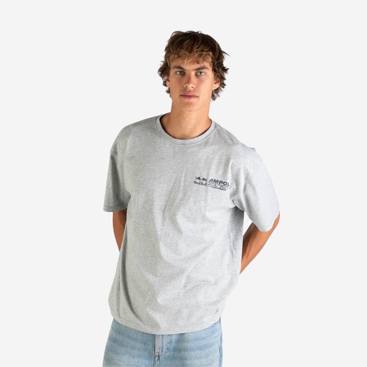 Weekday lifestyle t-shirt in grey marle