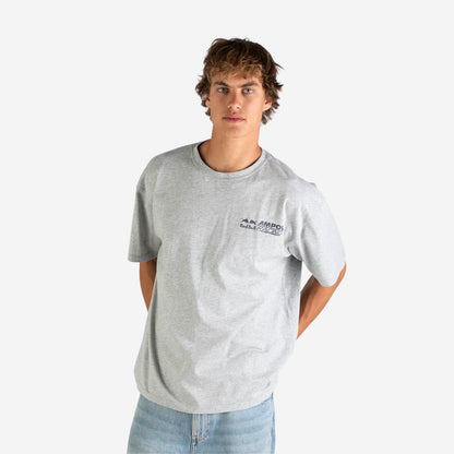 Weekday lifestyle t-shirt in grey marle
