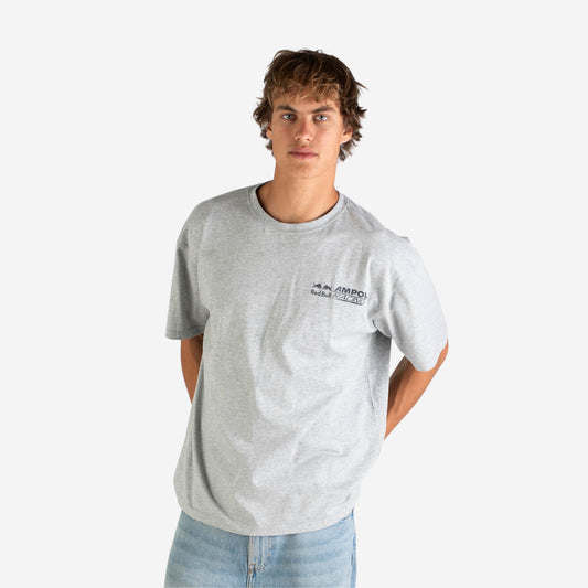Weekday lifestyle t-shirt in grey marle