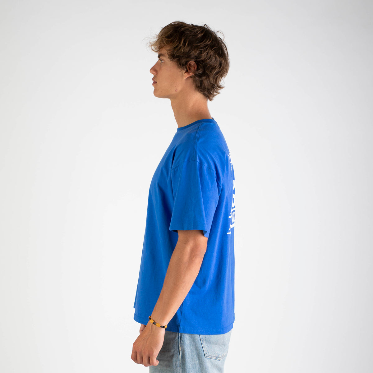 Weekday lifestyle t-shirt in racing blue