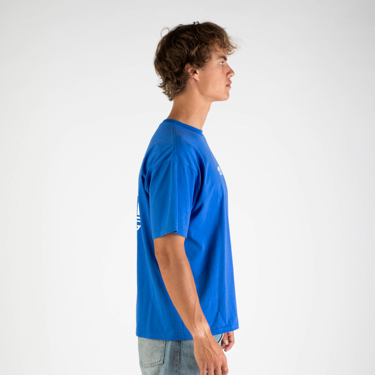 Weekday lifestyle t-shirt in racing blue