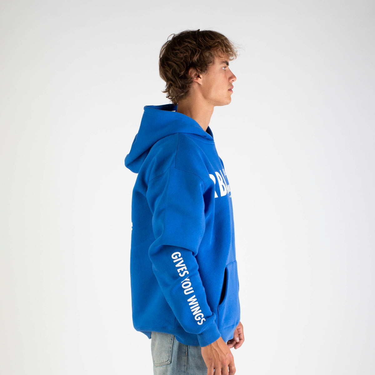 Weekday lifestyle hoodie in racing blue